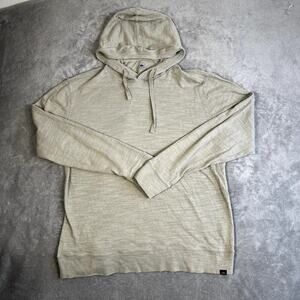 Faherty Sweatshirt Hoodie Men's XL Light Green Pullover Organic Cotton